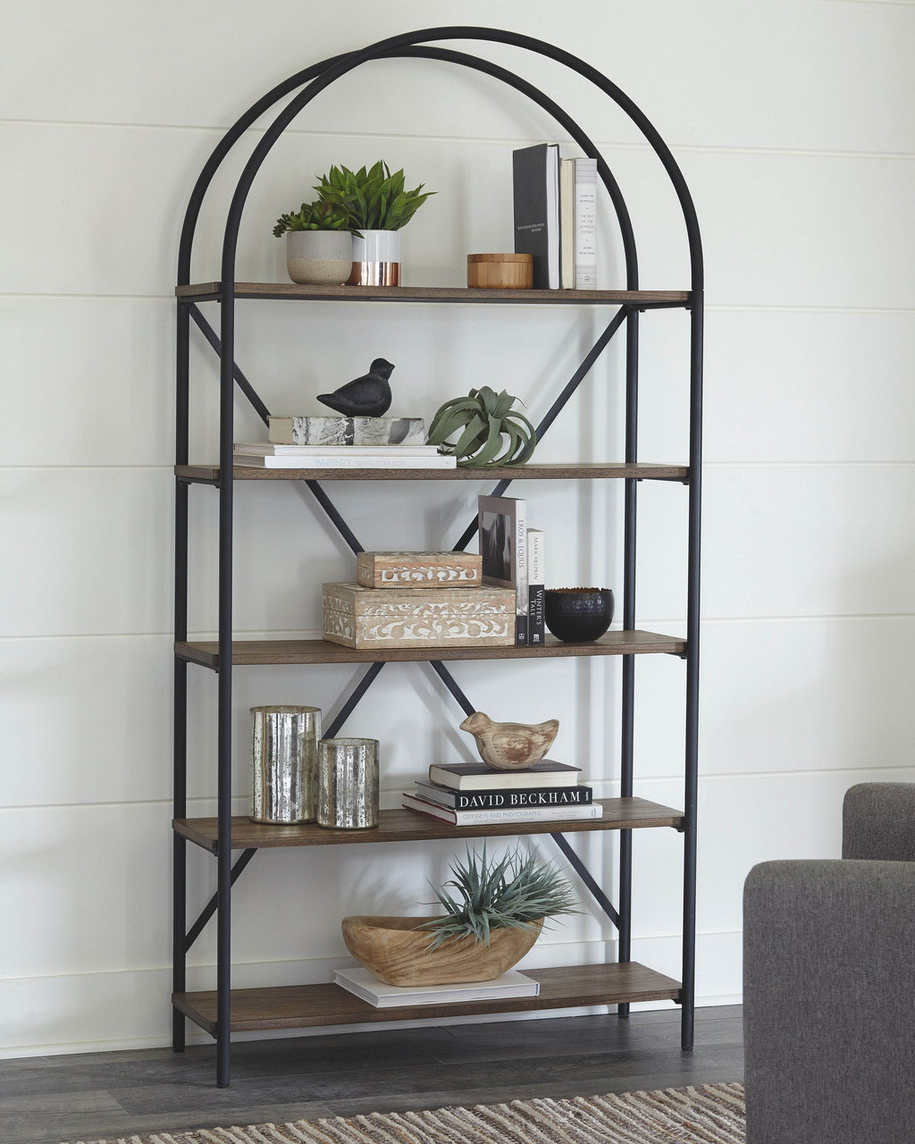 Galtbury - Bookcase - Brown / Black-1
