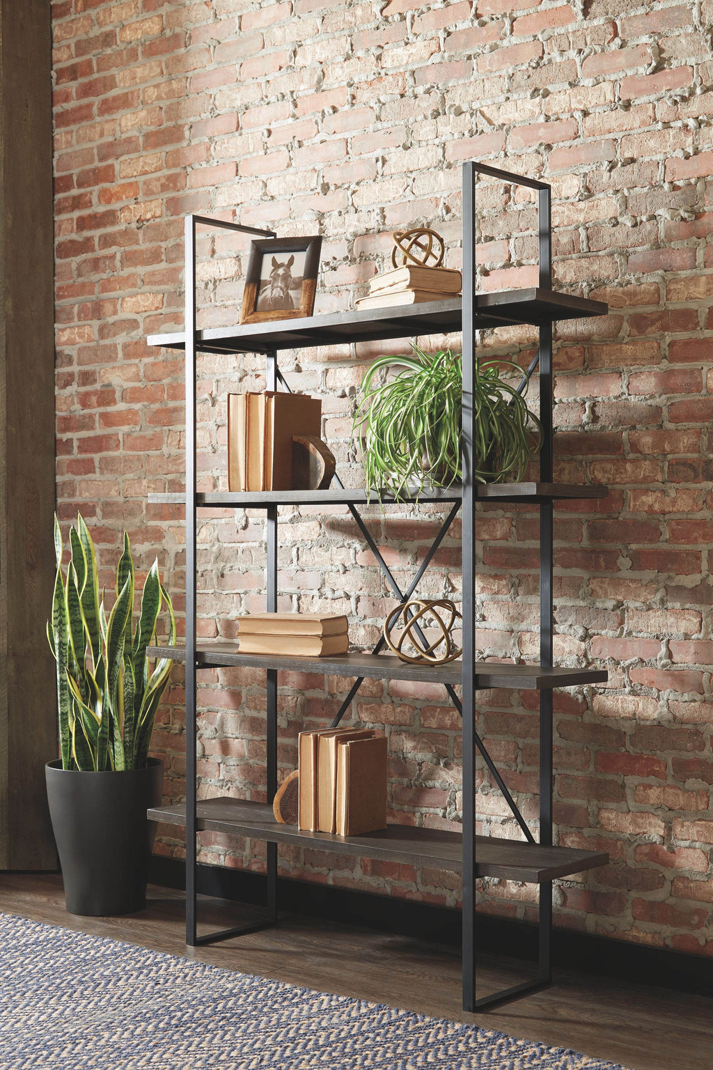 Gilesgrove - Bookcase - Black / Gray-1