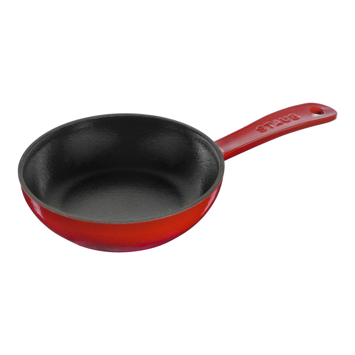 STAUB Poêles 16 cm / 6.5 pouces Poêle à Frire en Fonte, Rouge Cerise
