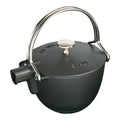 STAUB Cast Iron Teapot — 1.1L Black | Premium Tea Brewing for Home & Hospitality