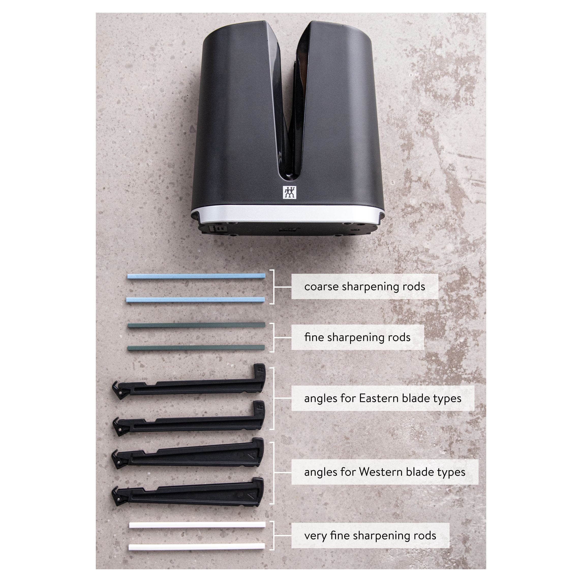 ZWILLING V- Edge Sharpener, Black-1