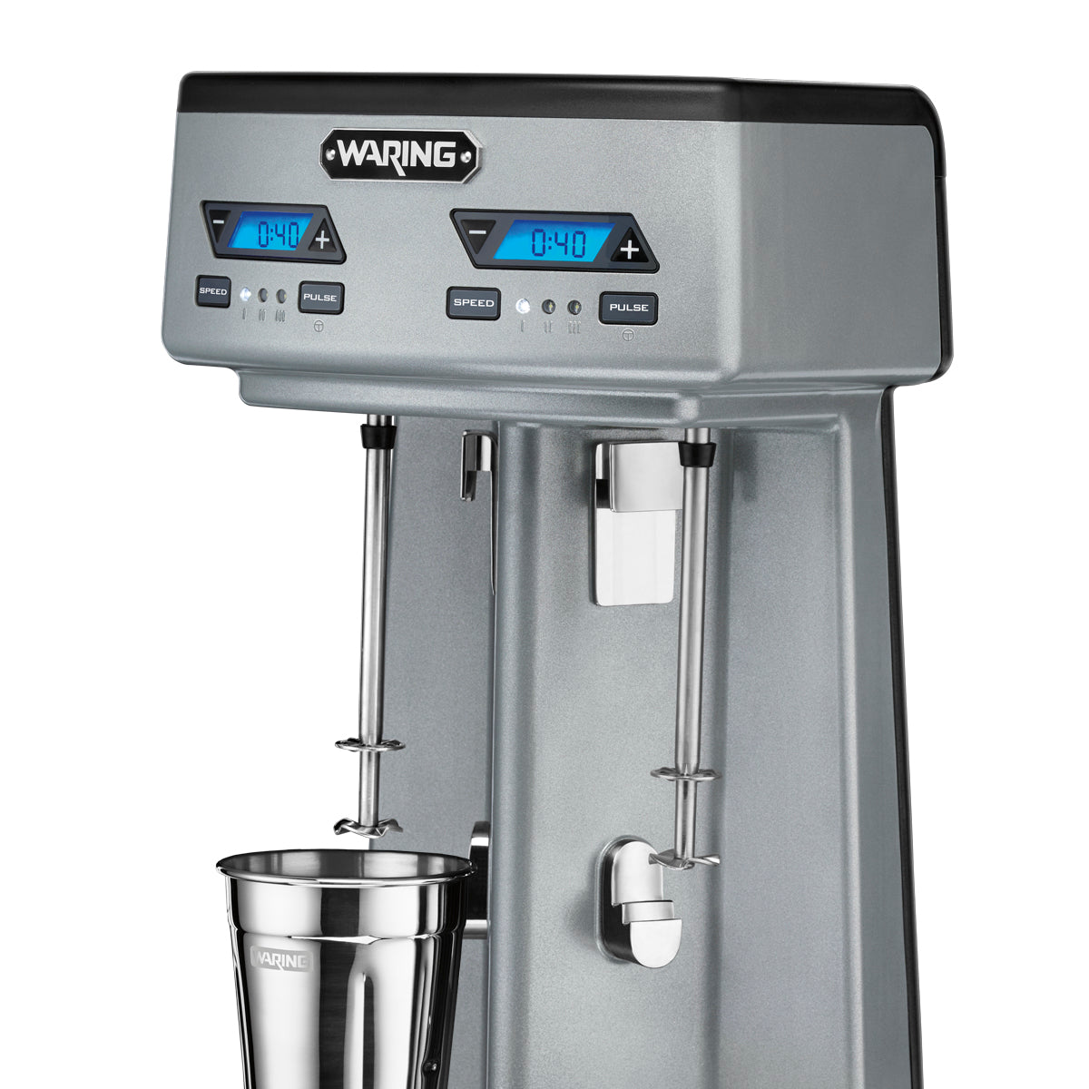 WDM240TX Heavy-Duty Double-Spindle Drink Mixer with Timer & Hands Free Operation by Waring Commercial-4