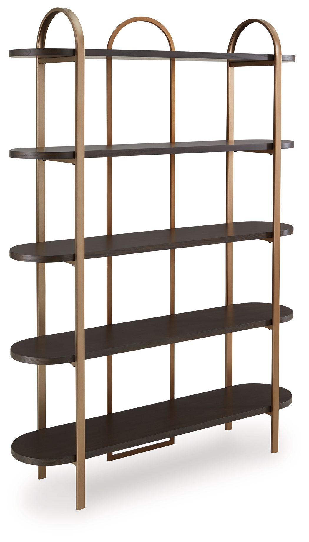 Brentmour - Bookcase - Brown / Gold Finish-0