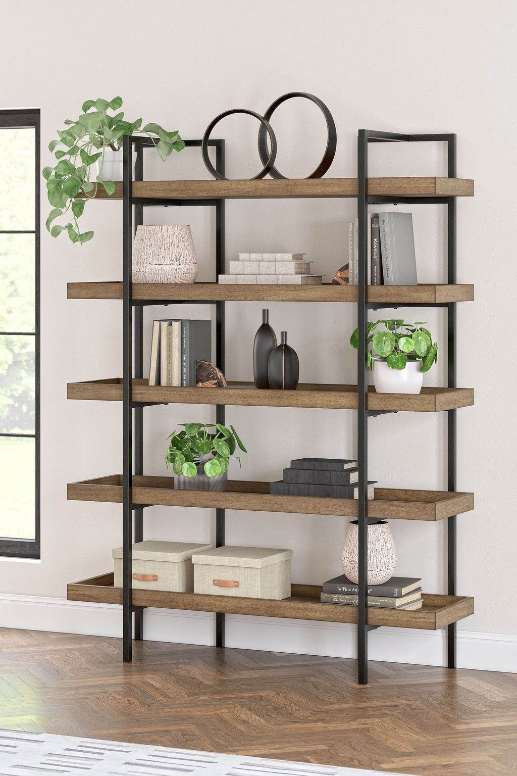 Montia - Bookcase - Light Brown-1