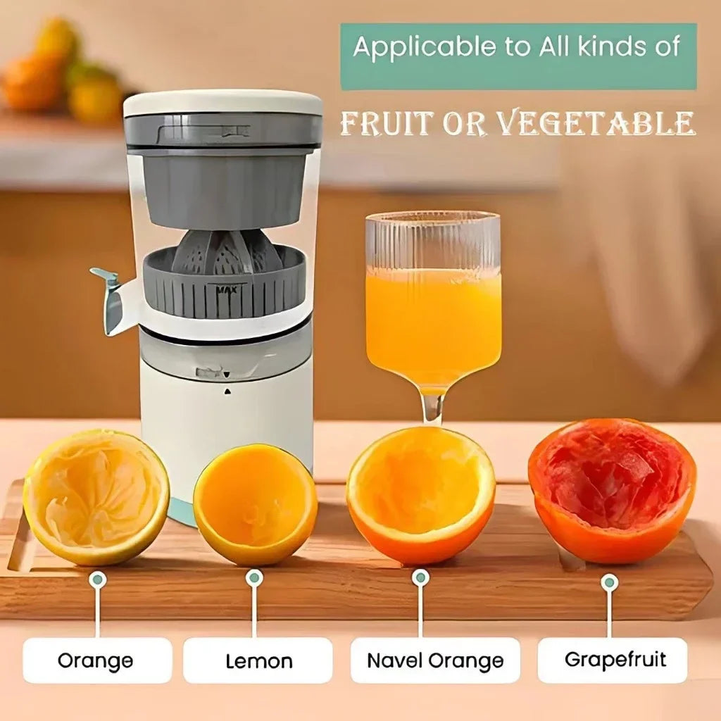 Extracteur de jus électrique USB rechargeable à vis unique de fruits blanc