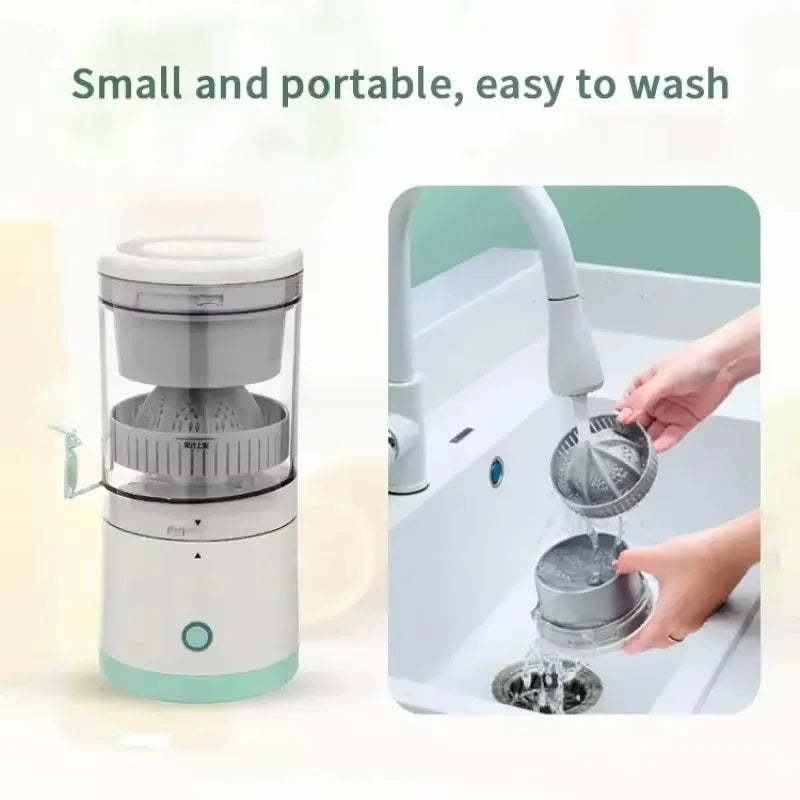 Extracteur de jus électrique USB rechargeable à vis unique de fruits blanc