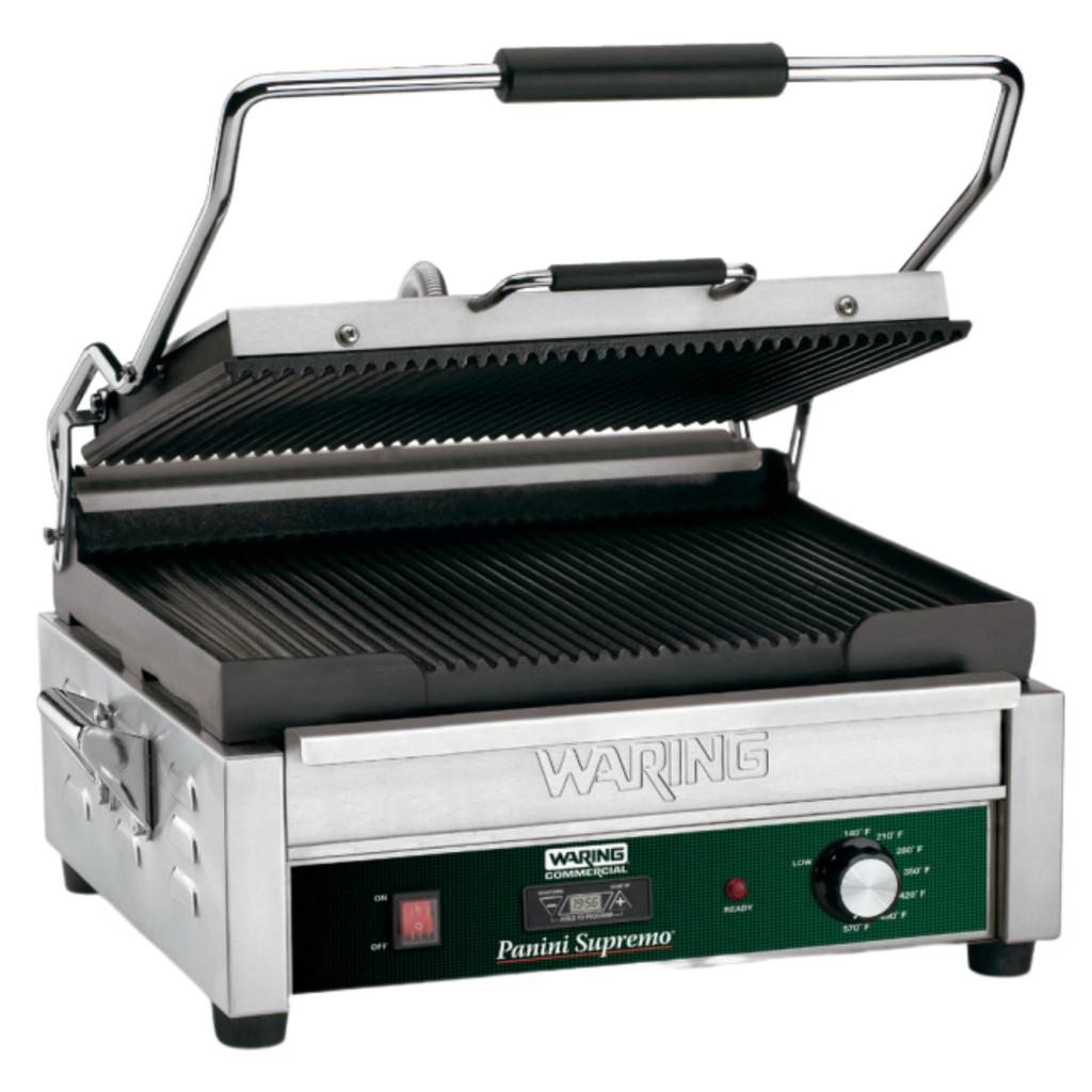 WPG250T  Panini Supremo with Timer - Large Panini Grill by Waring Commercial-0
